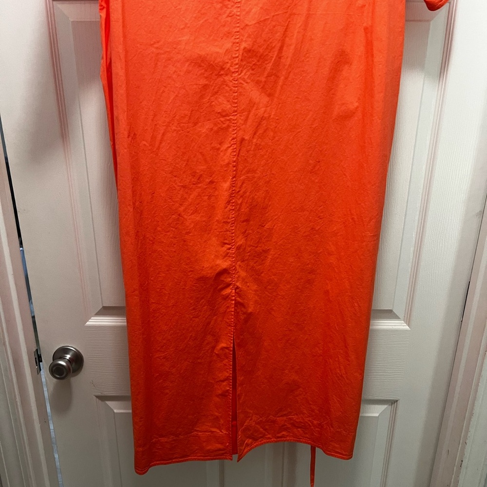 COS Kaftan Dress in Orange with Pockets and a Belt - Picture 5 of 6